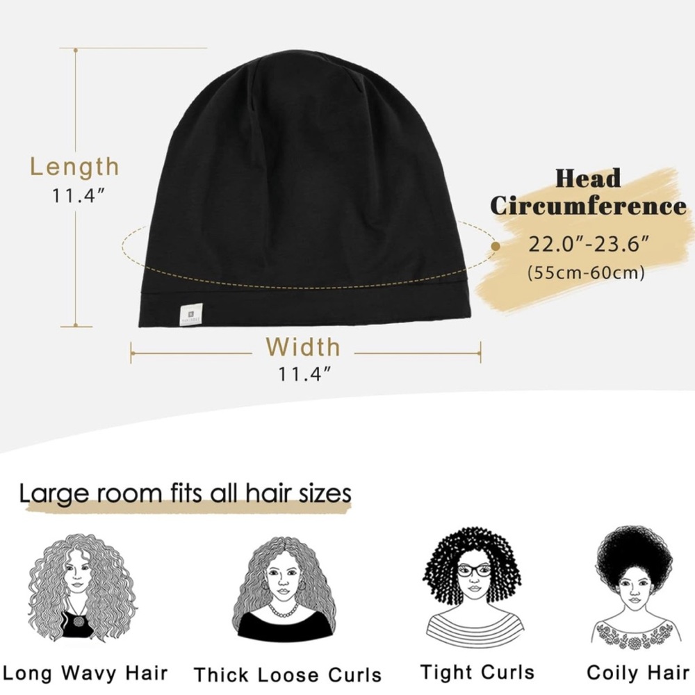 Silk Satin Adjustable Hair Bonnet for Sleeping - Picture 2 of 8